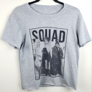 Halloween Hocus Pocus Sanderson Sisters Gray SS Cropped Tee